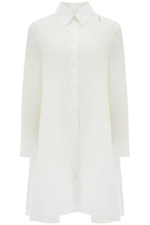 MARNI Embroidered White Cotton Dress for Women