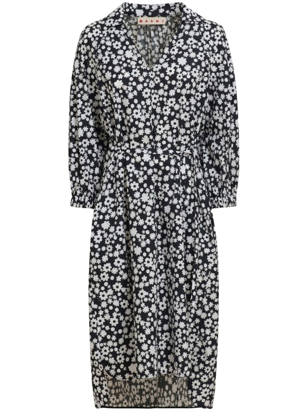 MARNI Organic Cotton Poplin Midi Dress for Women