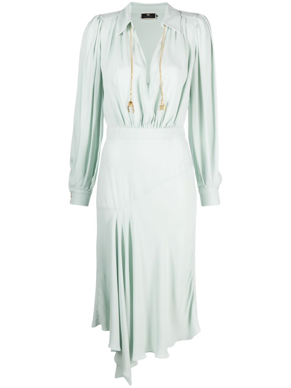 ELISABETTA FRANCHI Light Green Long Dress for Women