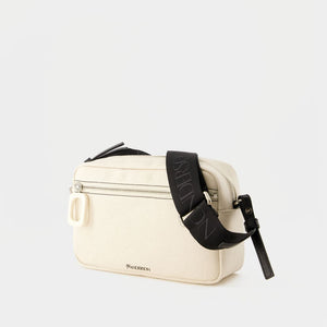 JW ANDERSON Tan Canvas Crossbody Camera Bag for Him or Her