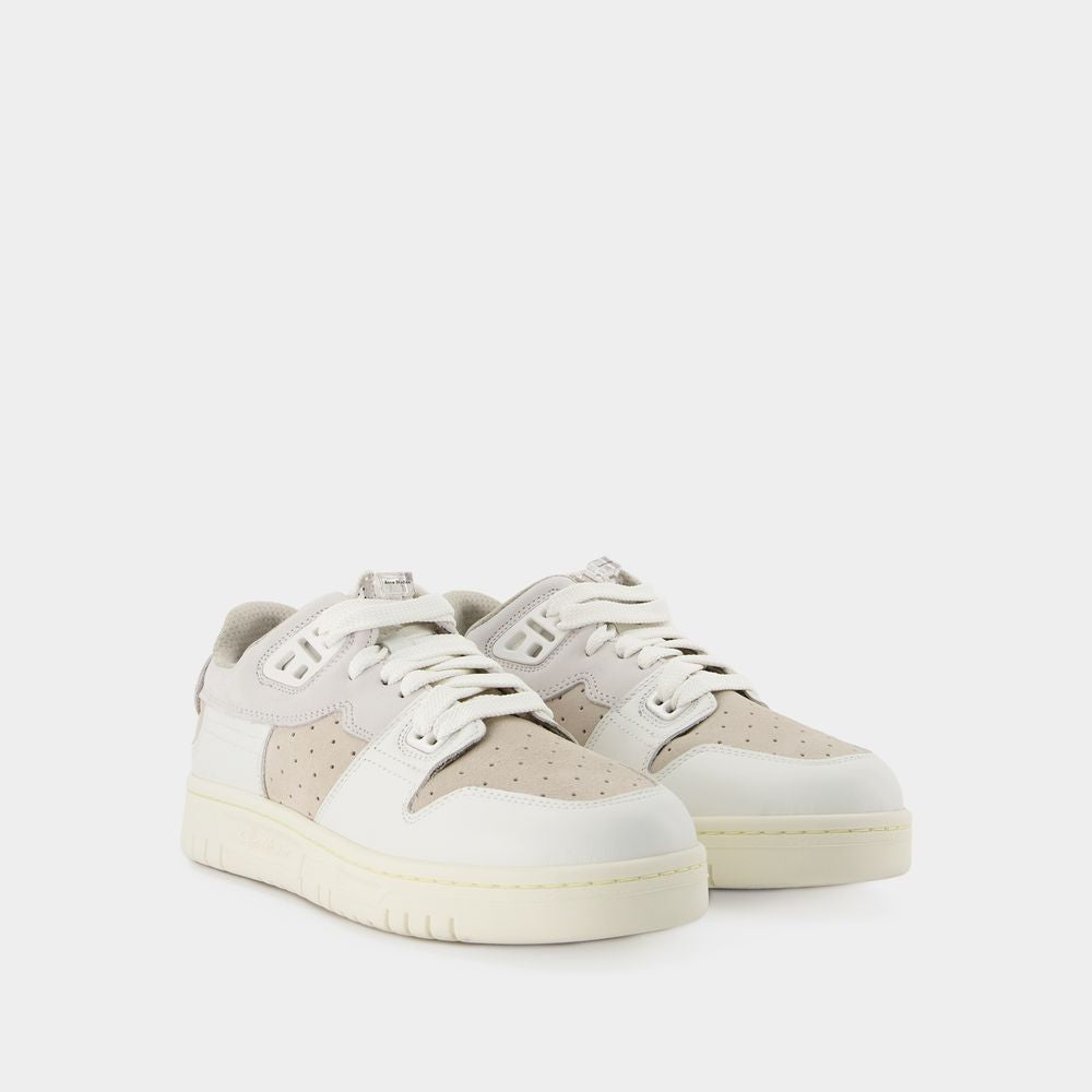 ACNE STUDIOS Contemporary White Leather Low-Top Sneakers