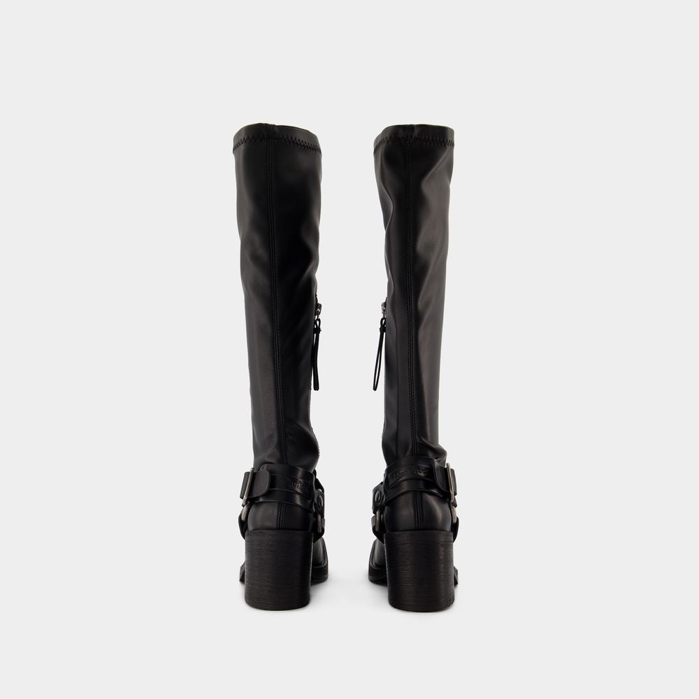 ACNE STUDIOS Biker-Style Buckle Boots for Women