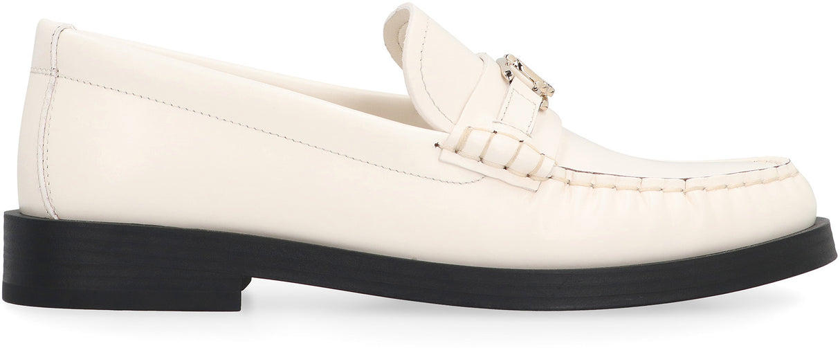 JIMMY CHOO Addie Leather Loafers for Women