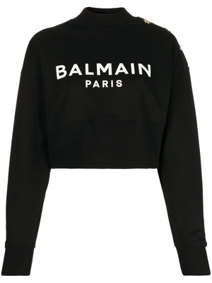 Modern Classic Logo Sweatshirt in Noir/Blanc