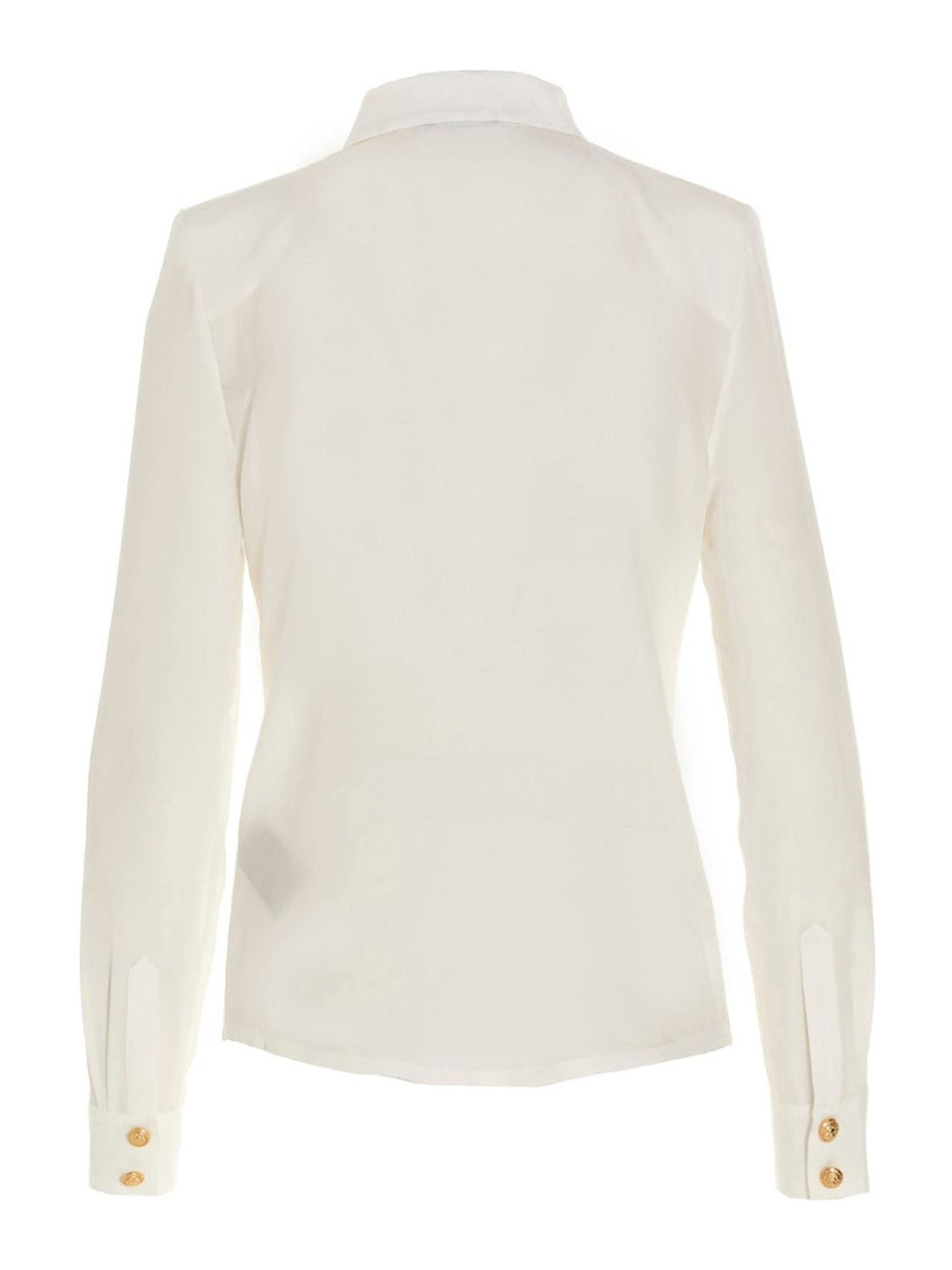 Blanc Buttoned Crepe of Chine Shirt cho Nữ - Bộ Sưu Tập FW23