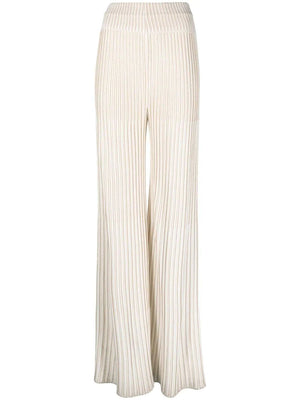 BALMAIN Luxurious Ribbed Knit Pants for Women - SS23 Collection