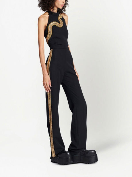 BALMAIN Embroidered Wide Leg Pants - SS23 Collection