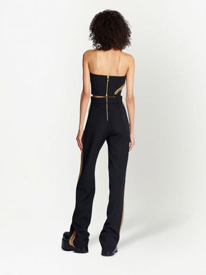 BALMAIN Embroidered Wide Leg Pants - SS23 Collection