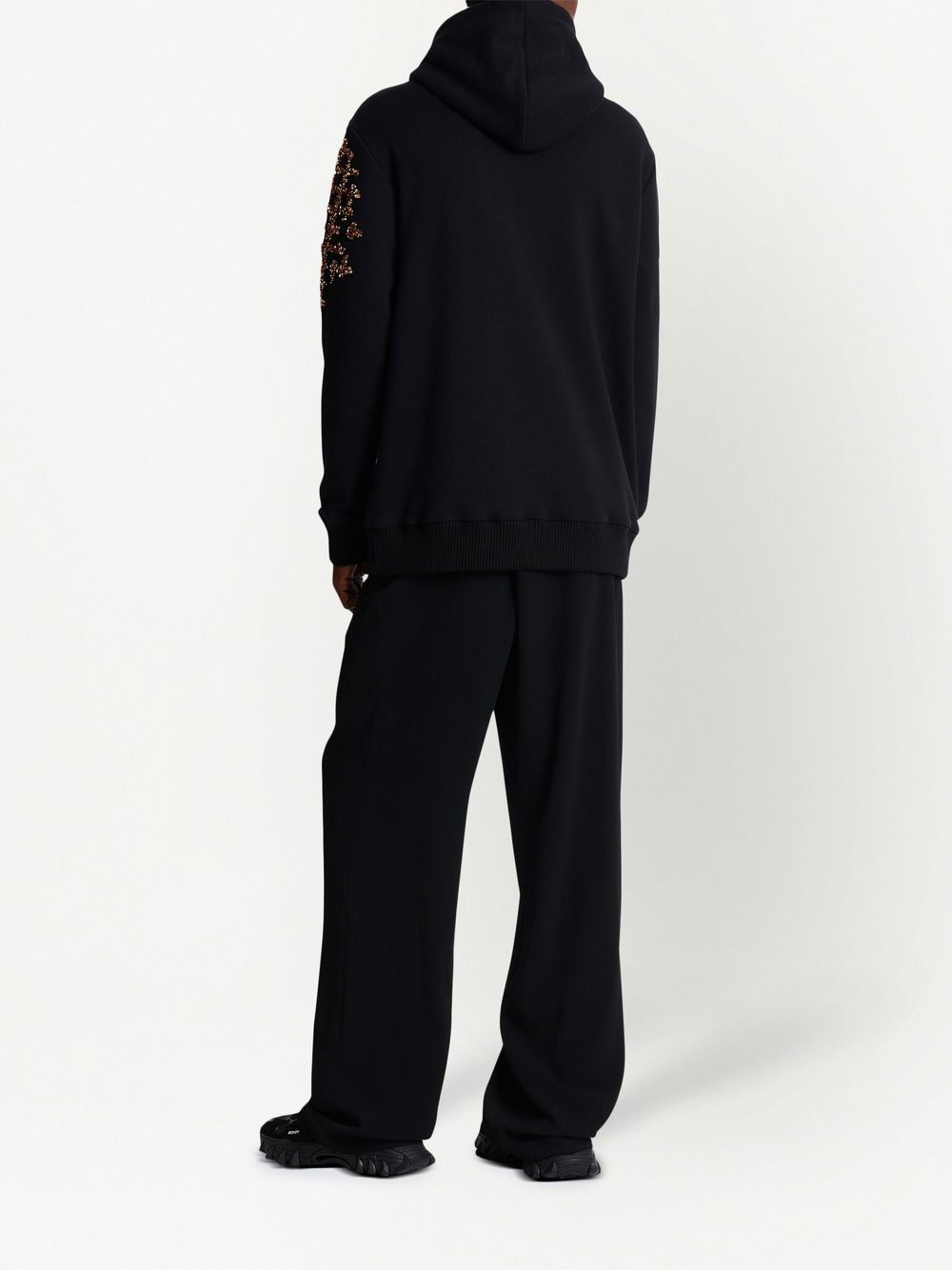 BALMAIN Sequin Embellished Cotton Hoodie for Men in SS23 Collection