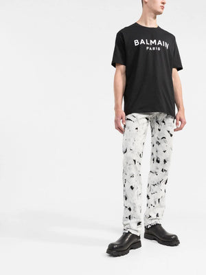 BALMAIN Printed Straight Fit T-Shirt for Men - SS23 Collection