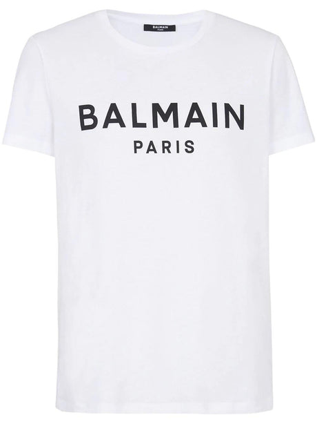 BALMAIN Men's Printed T-Shirt with Straight Fit - Season SS23