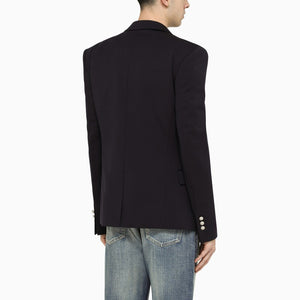 BALMAIN Navy 6 Button Jacket for Men - SS24 Collection