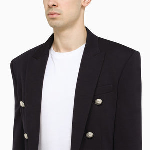 BALMAIN Navy 6 Button Jacket for Men - SS24 Collection