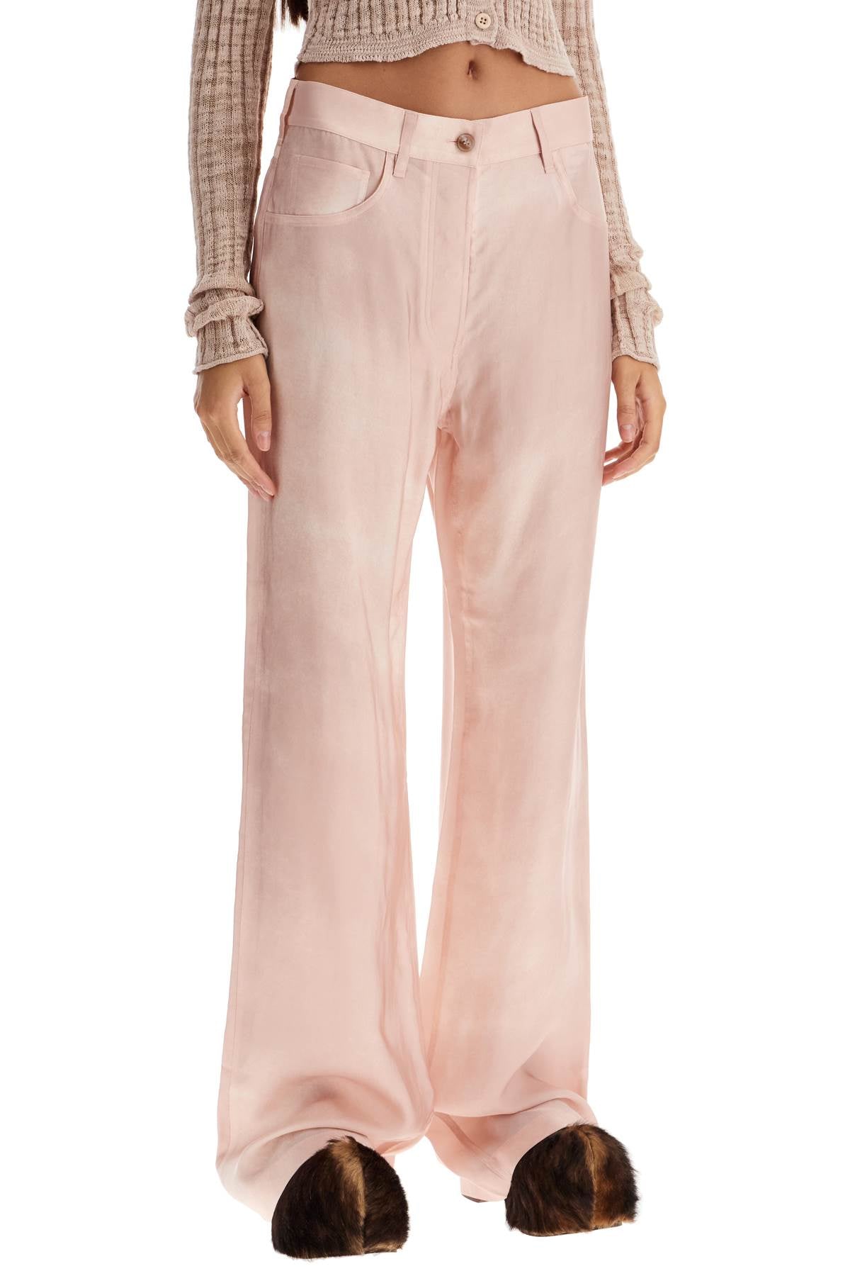 ACNE STUDIOS Wide Relaxed Fit Trousers - Medium Waist