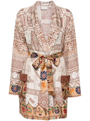 PIERRE LOUIS MASCIA PRINTED SILK JACKET