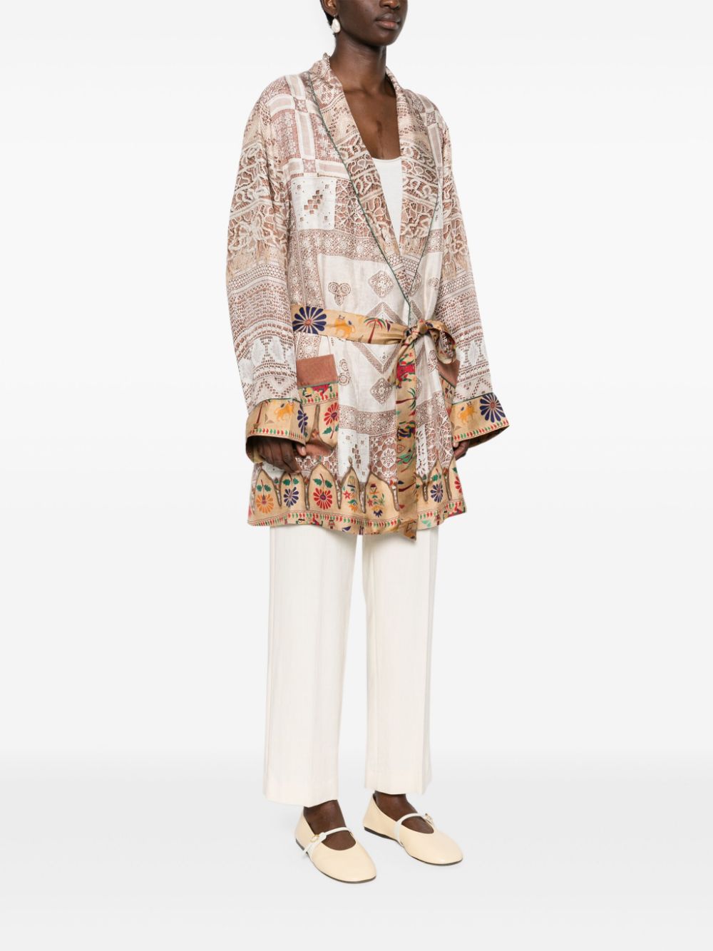 PIERRE LOUIS MASCIA PRINTED SILK JACKET