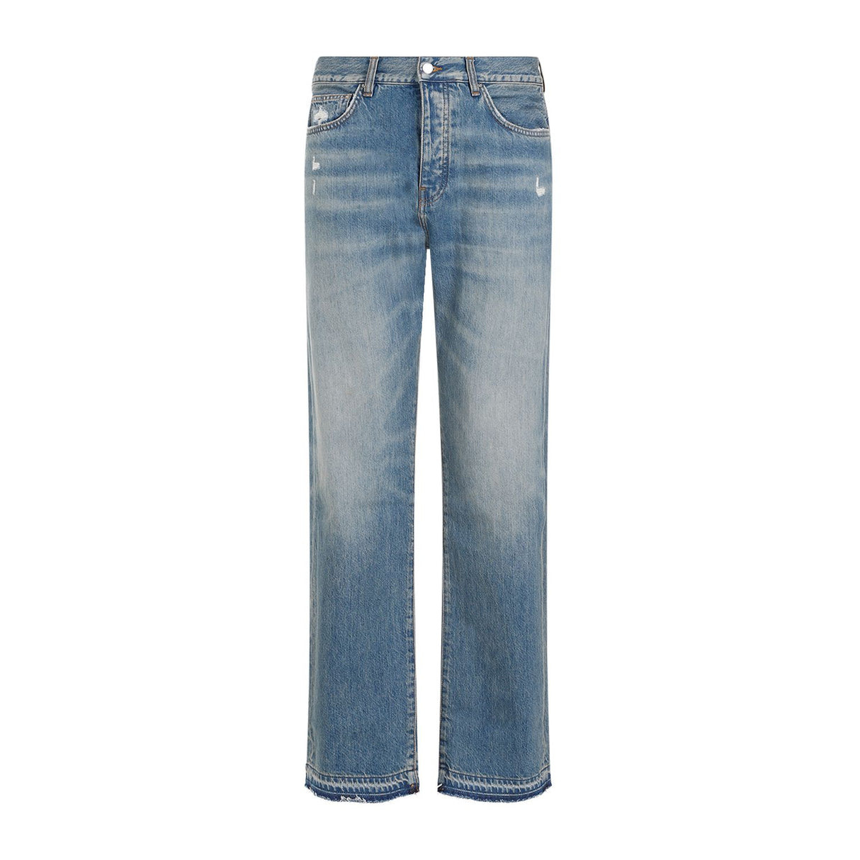 AMIRI Medium-Washed Distressed Jeans for Men