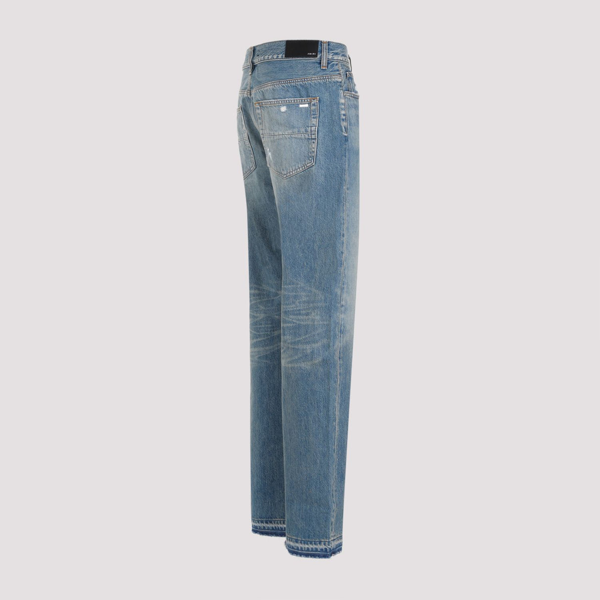 Quần Jeans Rách Màu Trung Bình Cho Nam