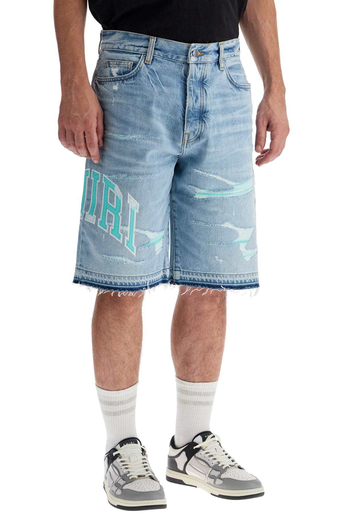 Quần short Bermuda denim rách - Kích cỡ 31