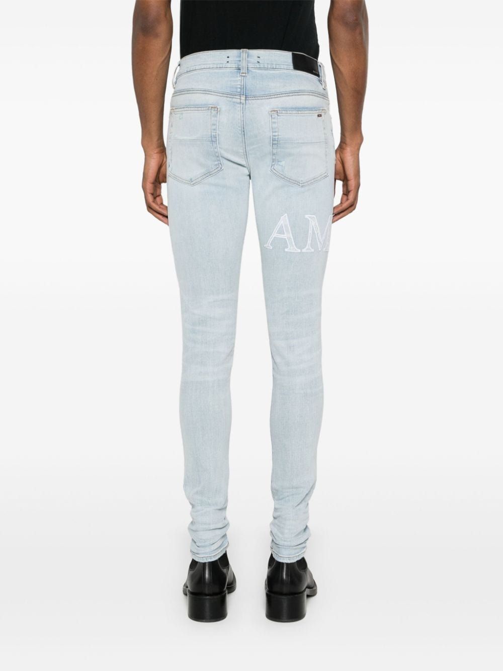 AMIRI Bandana Jacquard Skinny Jeans