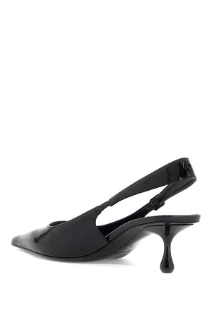 حذاء بامب سويدي أسود أنيق بكعب صغير ومقدمة مربعة للنساء