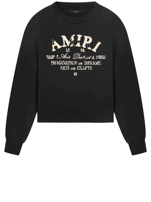 AMIRI Vintage-inspired Distressed Cotton Sweatshirt