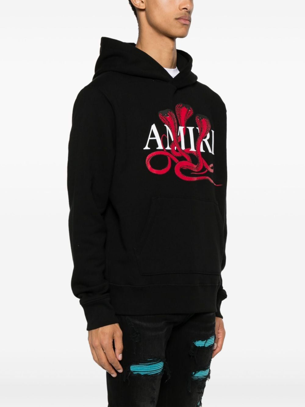 AMIRI Red Snake Hoodie for Men - FW24