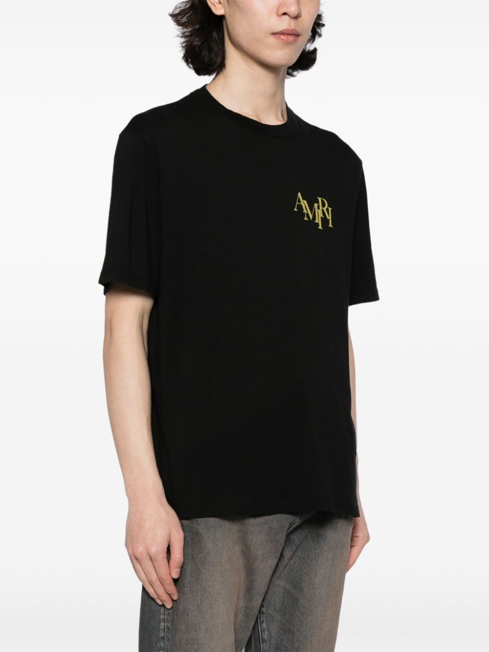 男士黑色水晶香檳T恤 (SS24)