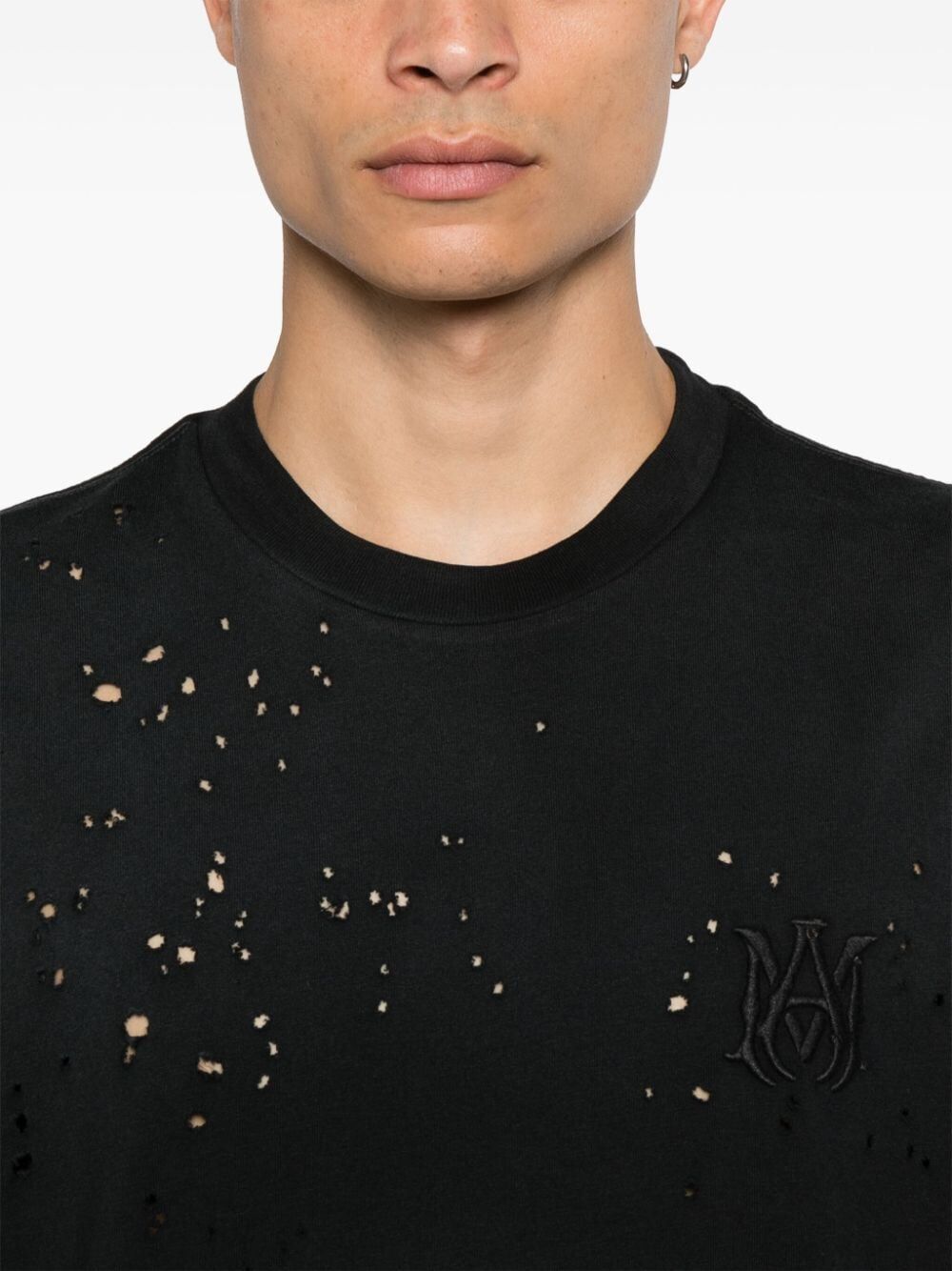 AMIRI Shotgun Embroidered Cotton Tee