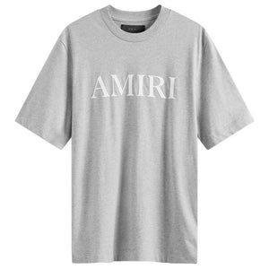 AMIRI 2024秋冬男士黑色主標誌T恤