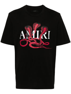 AMIRI Red Snake Print Tee for Men – FW24 Collection