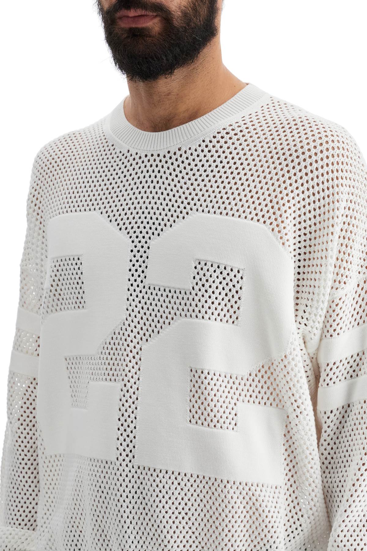 AMIRI Men's Perforated Knit Sweater - Boxy Fit