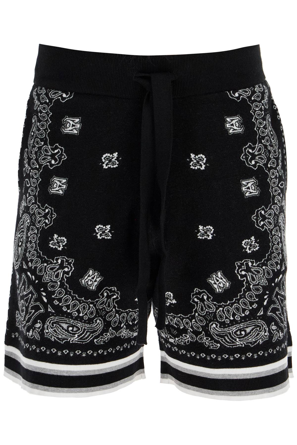 AMIRI Relaxed Fit Bandana Pattern Bermuda Shorts - Size M