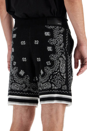 AMIRI Relaxed Fit Bandana Pattern Bermuda Shorts - Size M