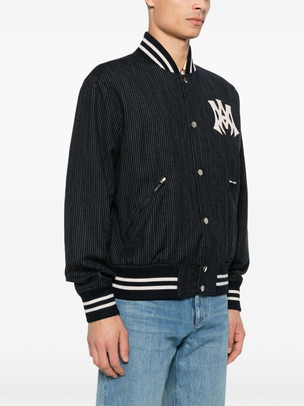 AMIRI Classic Pinstripe Bomber Jacket for Men