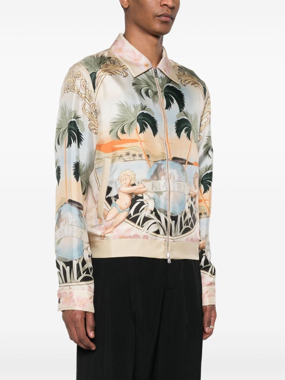 AMIRI Dreamy Cherub Silk Blouson for Men