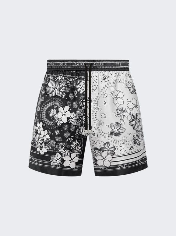 AMIRI Silk Bandana Floral Shorts