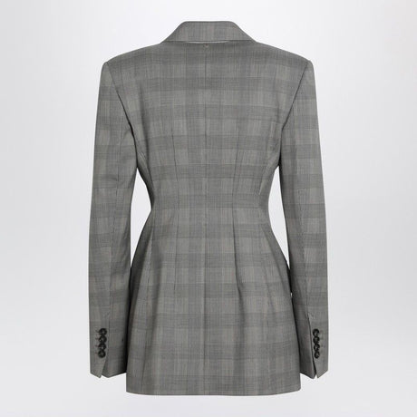 MAX MARA SPORTMAX Women's Double-Breasted Jacket in Prince of Wales Check