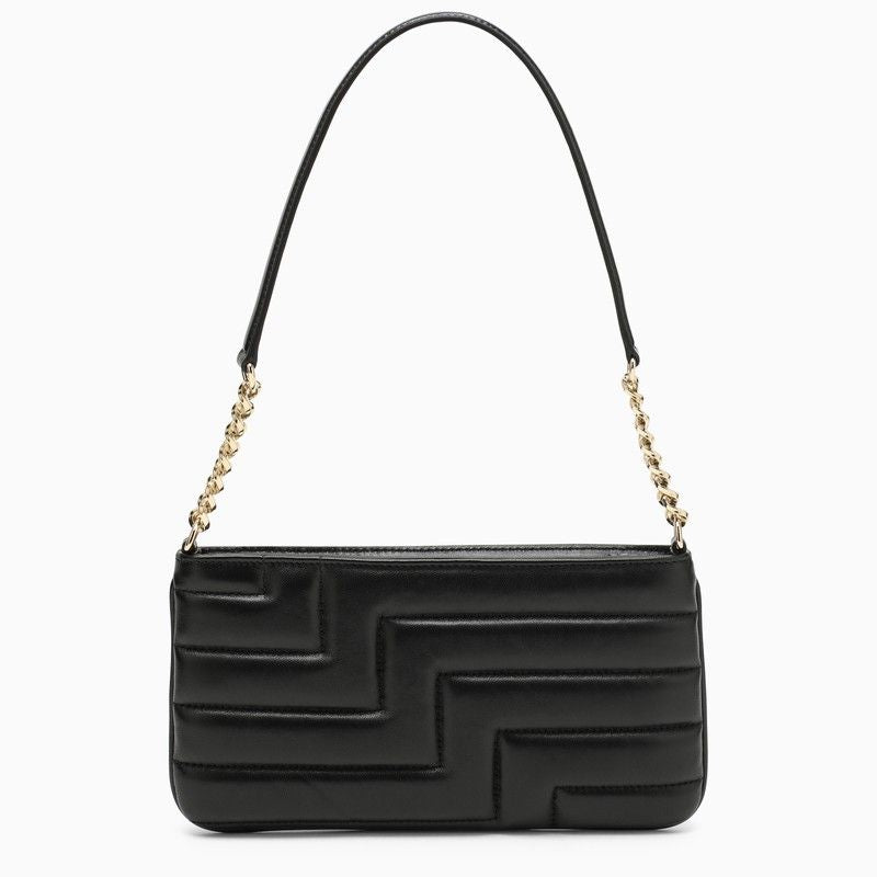 JIMMY CHOO Luxurious Black Leather Envelope Shoulder Bag for Women