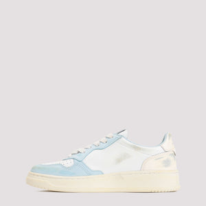 Blue Leather Sneakers for Women - Vintage Collection