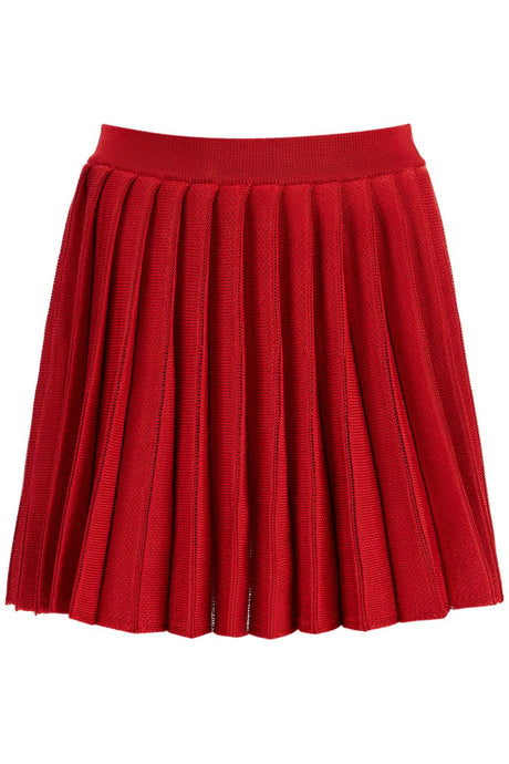 SELF-PORTRAIT Pleated Mini Skirt - Regular Fit