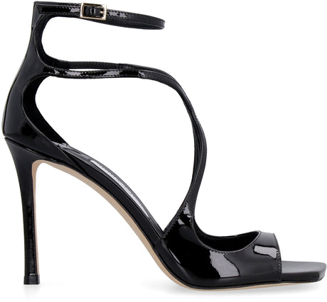 JIMMY CHOO Black Patent Leather Pumps for Women in FW23 Collection