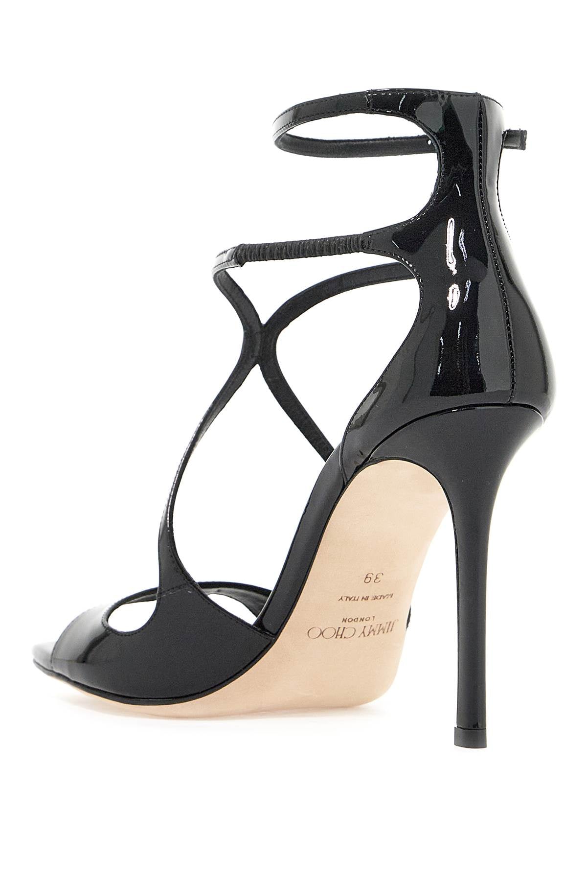 JIMMY CHOO Patent Leather Azia 95 Heeled Sandals