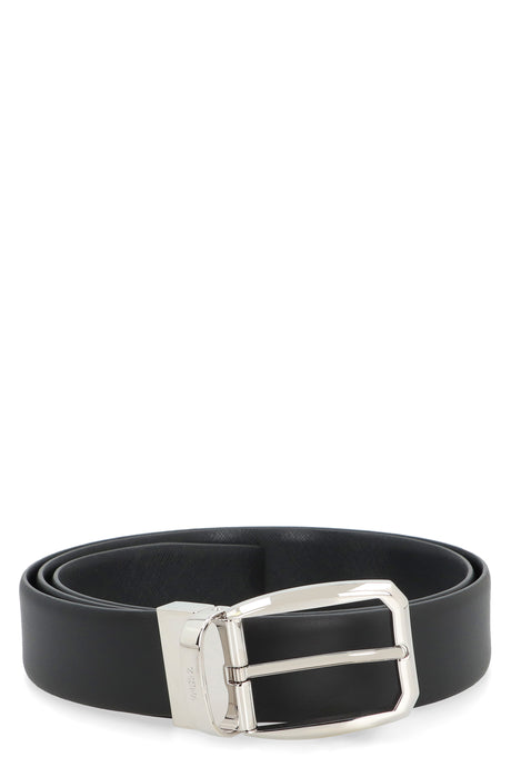 ZEGNA Reversible Leather Belt - 3.5 cm Height