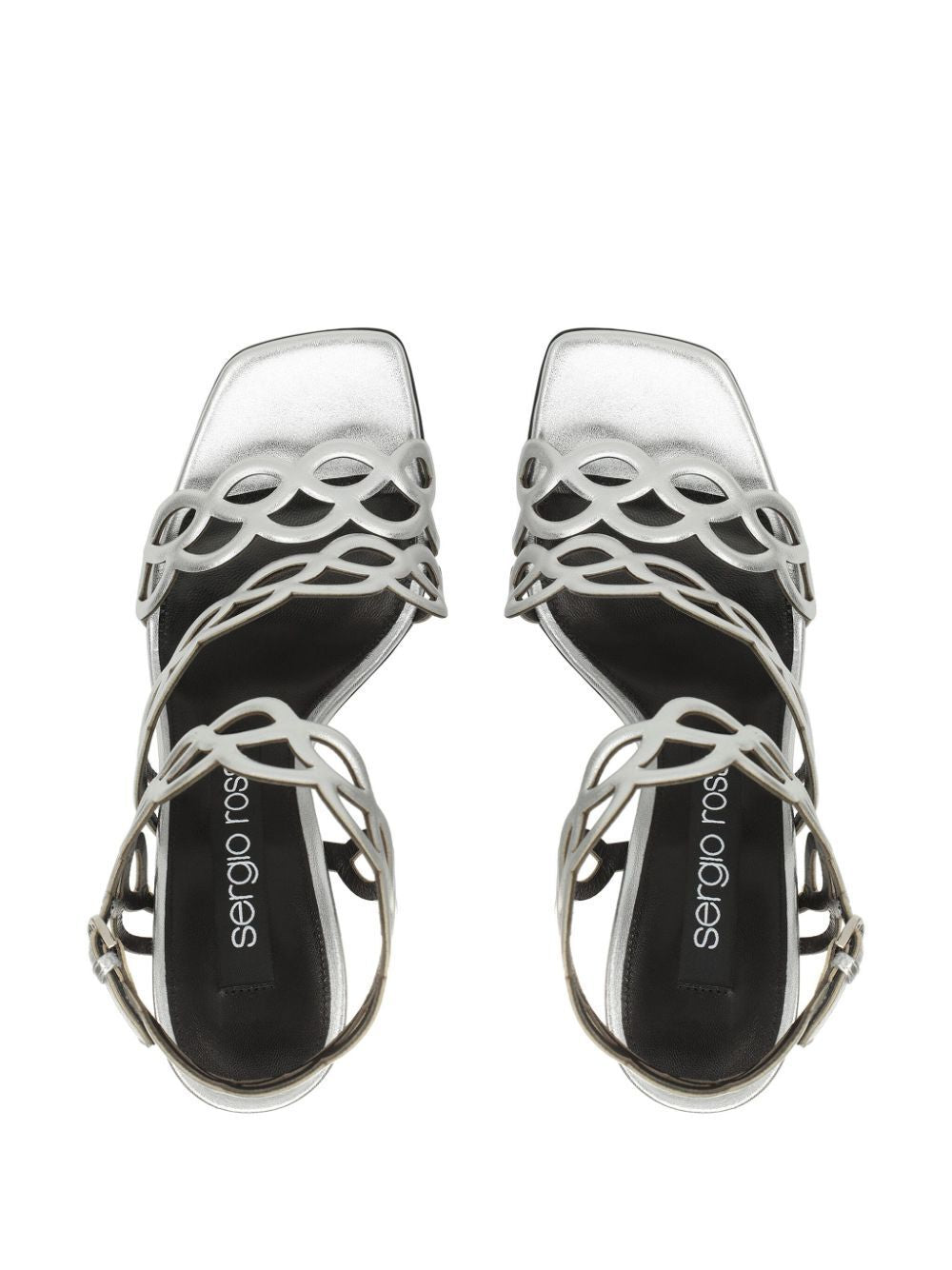 SERGIO ROSSI Stylish and Chic Women's Grey Sandals for Spring/Summer 2024