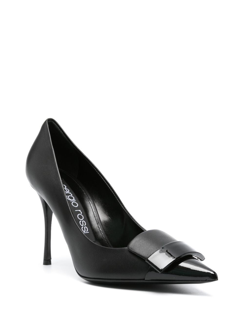 SERGIO ROSSI Elegant 75MM Leather Pumps for Women