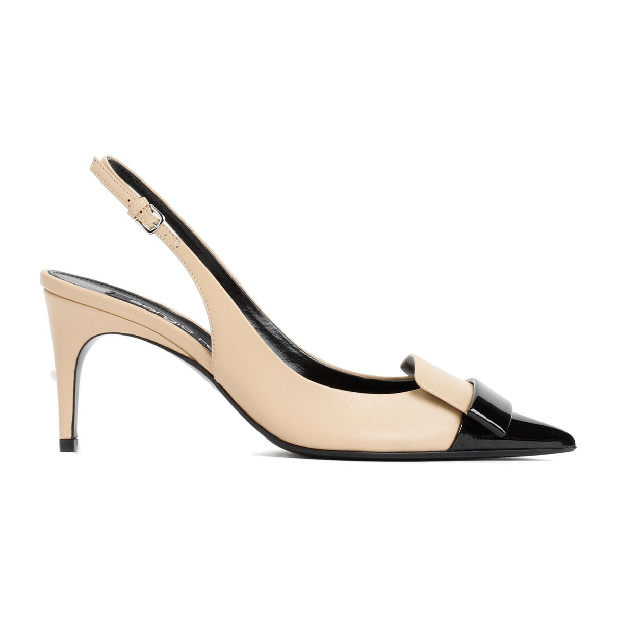 SERGIO ROSSI Nude Slingback Pumps for Women - 9cm Leather Heels