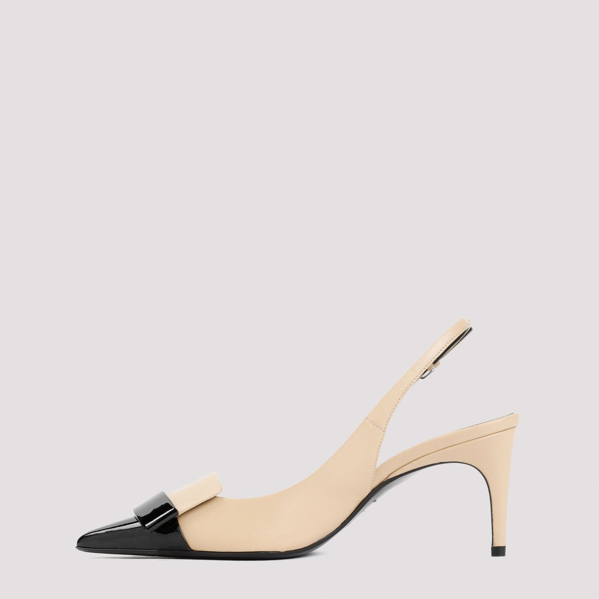 SERGIO ROSSI Nude Slingback Pumps for Women - 9cm Leather Heels