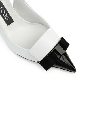 Giày cao gót mảnh da trắng - Bộ sưu tập SS24