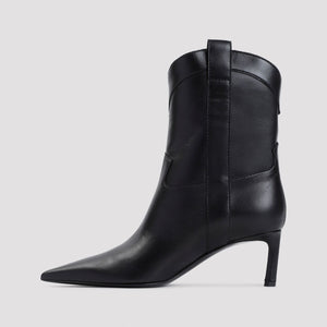 SERGIO ROSSI Elegant 60mm Heel Nappa Leather Boots